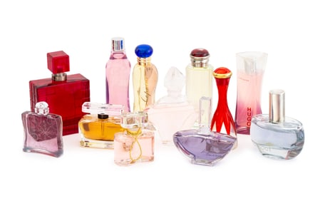 Collection of Factice Perfume Bottles, 12