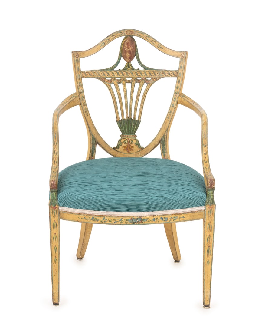 George III Paint-Decorated Armchair (1 of 8)