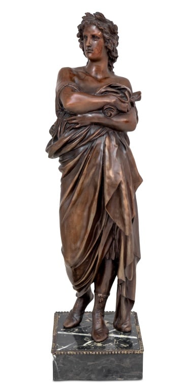Apollo Patinated Bronze Sculpture (1 of 5)