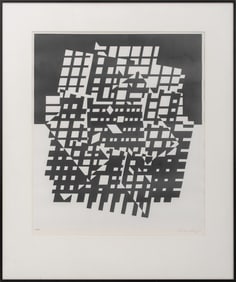 Victor Vasarely "Ixion" Serigraph, ca. 1955