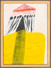 Carol Summers "Arab Tent" Color Woodcut, 1963