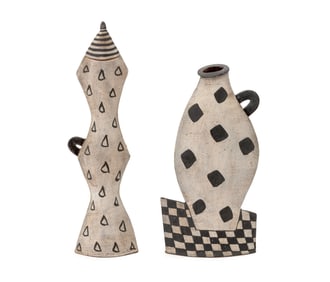 Kazuko Mattews Glazed Art Pottery Vessels, 2