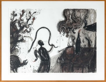 Robert Dandarov Surrealist Composition Mixed Media