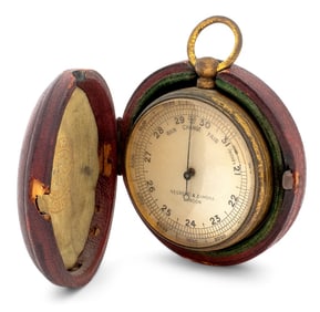 Negretti & Zambra Brass Pocket Barometer