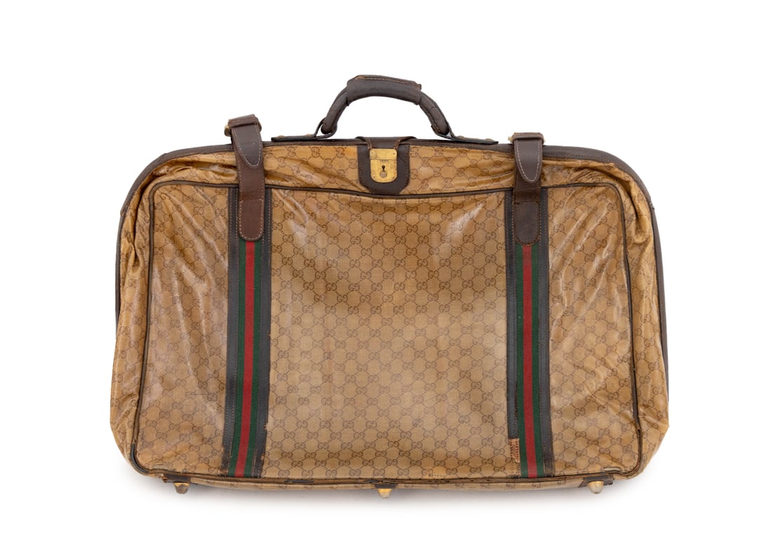 Gucci Monogrammed Coated Canvas Soft Case Suitcase (1 of 10)