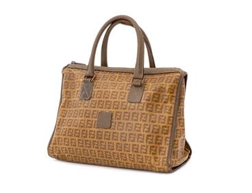Fendi Monogram Patented Canvas Handbag