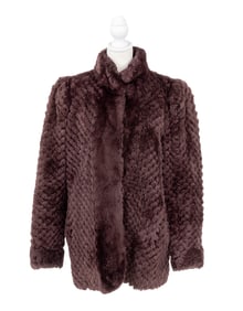 Michael Forrest Dyed Sheared Fur Jacket