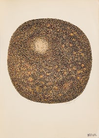 Manfred Schwartz Tondo Etretat Lithograph