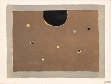 Manfred Schwartz "Somber Planet" Lithograph