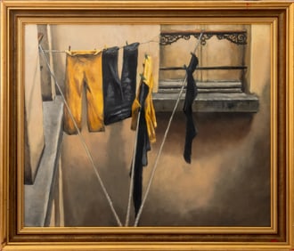Debra Goertz "Wash Day" Oil on Canvas