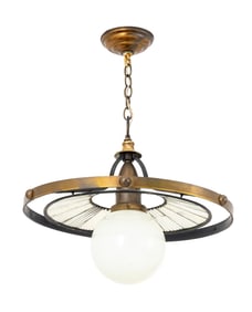 Streamline Moderne Style Pendant Lamp