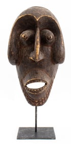 African Dan or Kran Carved Wood Mask