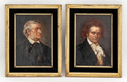 European School Composer Portraits Oil, 2