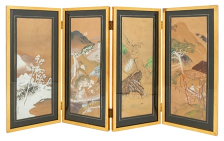 Japanese Seasons Landscapes Gouache, 4