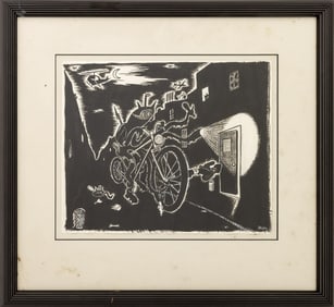 Rick Prol "Night Hunter" India Ink on Paper, 1999