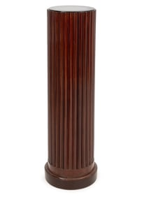 Federal Style Mahogany Circular Reeded Pedestal