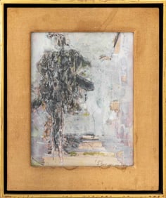 Lawrence Bernstein "Lady Macbeth" Watercolor, 1957