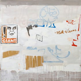 Paolo Barrile "Giant" Mixed Media on Panel