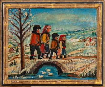 Julia Brestovan "Going Home" Oil on Canvas