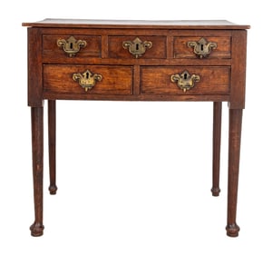 Georgian Style Oak Lowboy