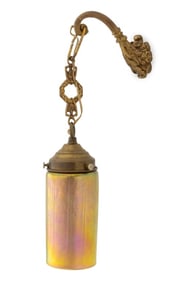 Empire Style Gilt Metal Hanging Wall Light