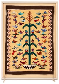 Navajo Dine "Tree of Life" Weaving