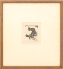 John Taylor Arms "Une Chimere" Etching, 1948