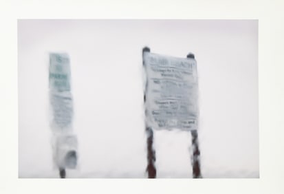 Anne Sager Signs Through The Car Window C-Print