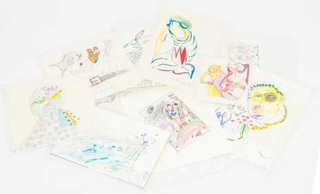 Eva Bouzard-Hui Surrealist Mixed Media, 10