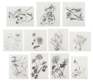 Eva Bouzard-Hui Abstract Inks on Rice Paper, 11