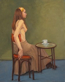 Penny Purpura Portrait of a Woman Oil on Canvas