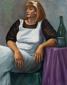 Penny Purpura Housekeeper Portrait Oil Painting