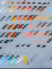 Penny Purpura Pantone Color Swatch Composition Oil