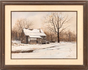 Barbara Conley "Shelter for the Night" Acrylic