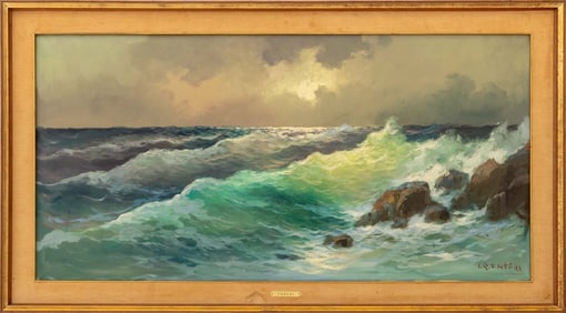 I. R. Faberi "White Caps" Oil on Canvas