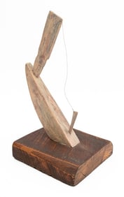 Outsider Art Wood & Wire Sculpture, 20th C.