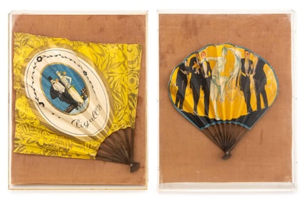 Art Deco Hand-Painted Fans, 2