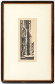 John Taylor Arms "Dreux" Etching, 1942