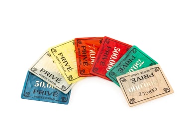 Monte Carlo Cercle Prive Casino Chip Plaques, 7