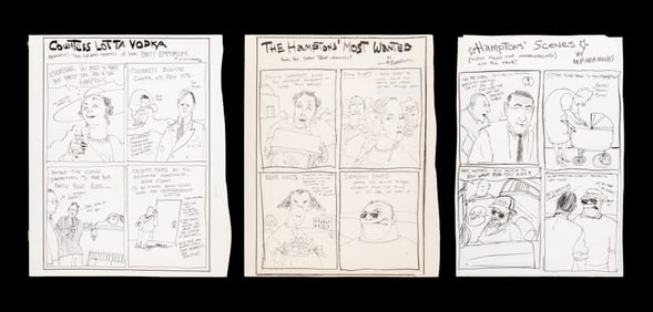 Michael Paraskevas Comic Strips Graphite, 3