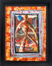 Contemporary School Expressionist Figure Acrylic