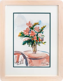 Stellario Baccellieri Still Life Watercolor, 1997