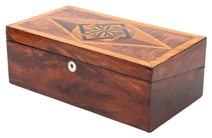 American Marquetry Writing Box, 19th C.