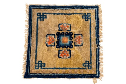 Tibetan Meditation Mat, 1' 5.5" x 1' 6.5"