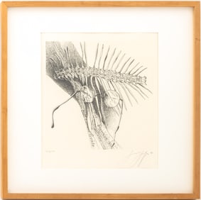 Gunter Grass "Als vom Butt nur ..." Etching, 1977