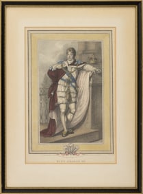 Andrea Freschi "King George IIII" Etching
