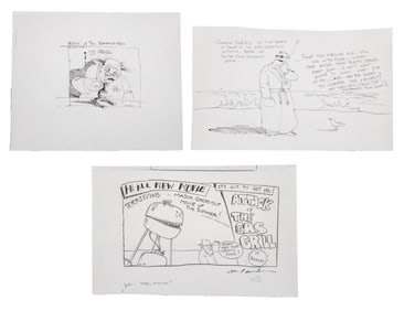 Michael Paraskevas Satirical Comics Pencil, 3