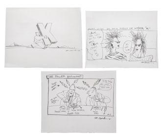 Michael Paraskevas Figural Comic Strips Pencil, 3