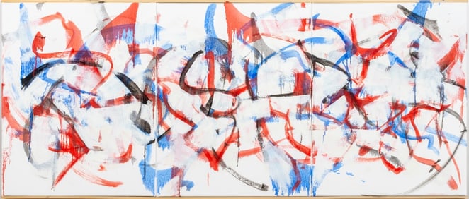 Robert O'Meara Abstract Composition Triptych Oil