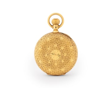 Elgin 18K Yellow Gold Hunter Case Pocket Watch